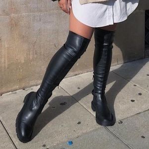 Zara over the knee lugg Boots